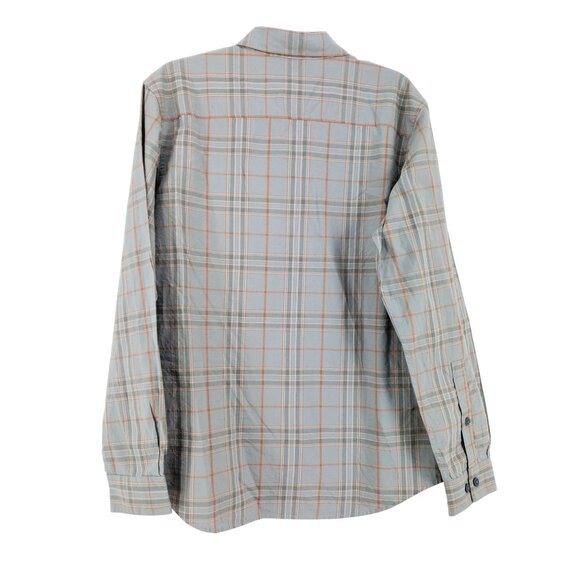 Columbia Button Up Shirt Men's Size Medium Sandstone Plaid - Picture 3 of 8